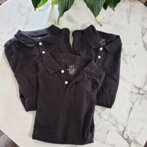 3 Men’s Black George Pique Polo Shirt Size S